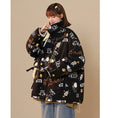 Load image into Gallery viewer, [Aya Series] ★Coat★ 2color outerwear, can be worn on both sides, unisex, men's, cute, black, white, cartoon
