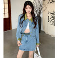 Load image into Gallery viewer, [KEKELI Series]★Setup Single Order★ Outerwear or Skirt with Belt Denim Cute Spring Clothes
