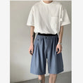 Load image into Gallery viewer, [AIMAKOU Series] ★Shorts★ Shorts 3color Unisex Men's Elastic Waist Black Brown Blue
