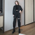 Load image into Gallery viewer, [DUOMIAOTU series]★Setup Single item order★ Outerwear or pants with chain Casual Black Black
