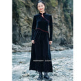 Load image into Gallery viewer, [Daiseilongshu Series] ★China-style dress★ Improved cheongsam dress, velvet, color scheme, slimming, switching
