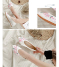 Load image into Gallery viewer, 3colors Embroidery shoes Handmade shoes Chinese shoes Chinese style shoes Chinese style buttons Tang-style Hanfu shoes Ethnic style Retro canvas Rubber 35 36 37 38 39 40 41 White Red Black White Red Black
