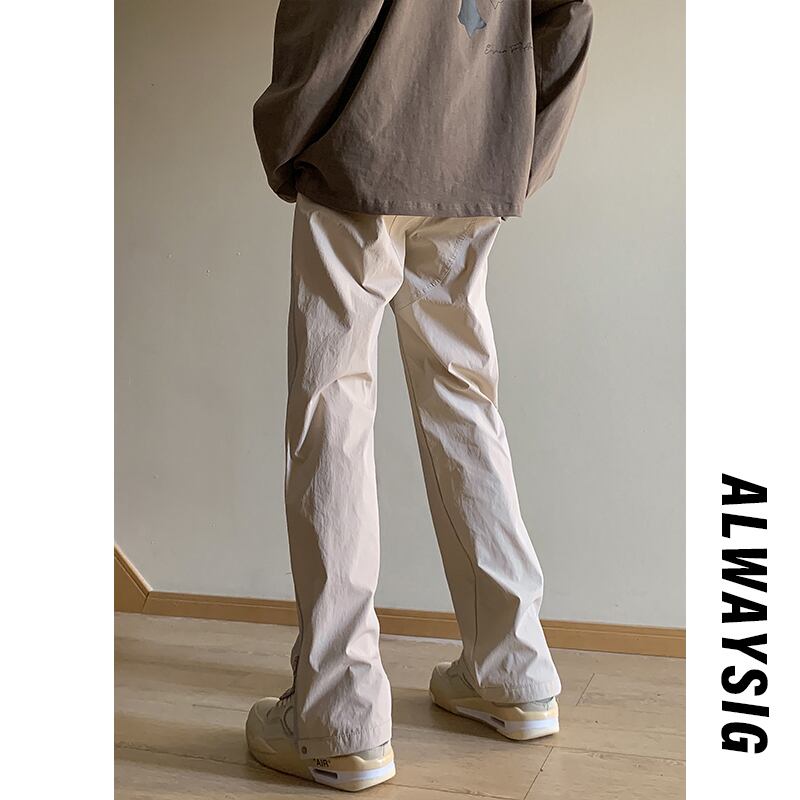 [BIGEMAN Series]★Casual Pants★ 2color Pants Bottoms Unisex Men's Large Size Simple Easy to Match