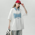 Load image into Gallery viewer, [Fujiiman Series] ★T-shirt★ Tops 3color Unisex Men's POLO Neck Alphabet Summer Clothes
