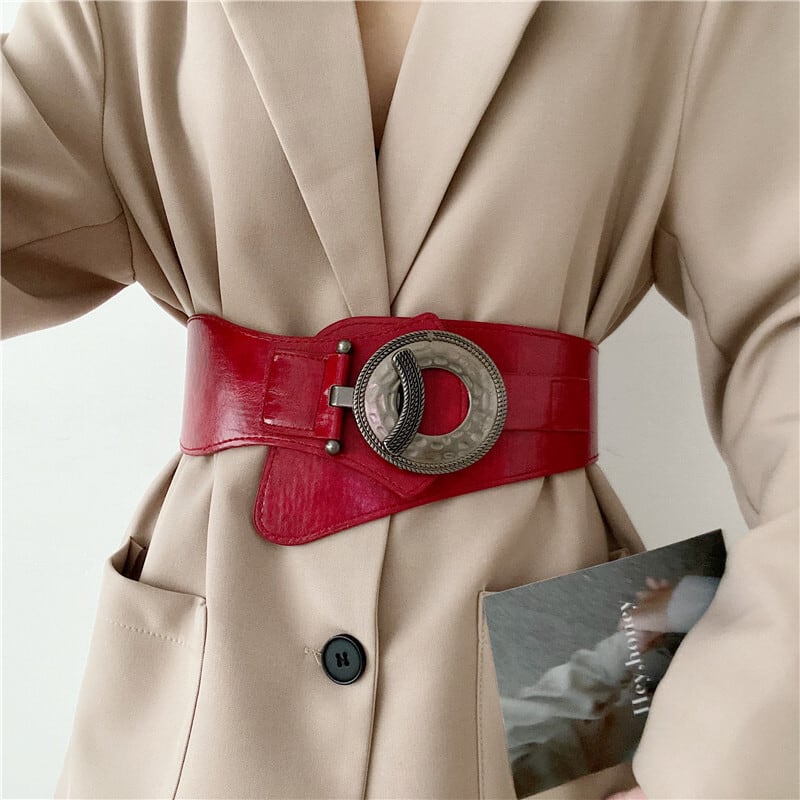 [Yuwei Series]★Belt★ 4color Accessories Small items Easy to match Retro Black Orange Red Brown