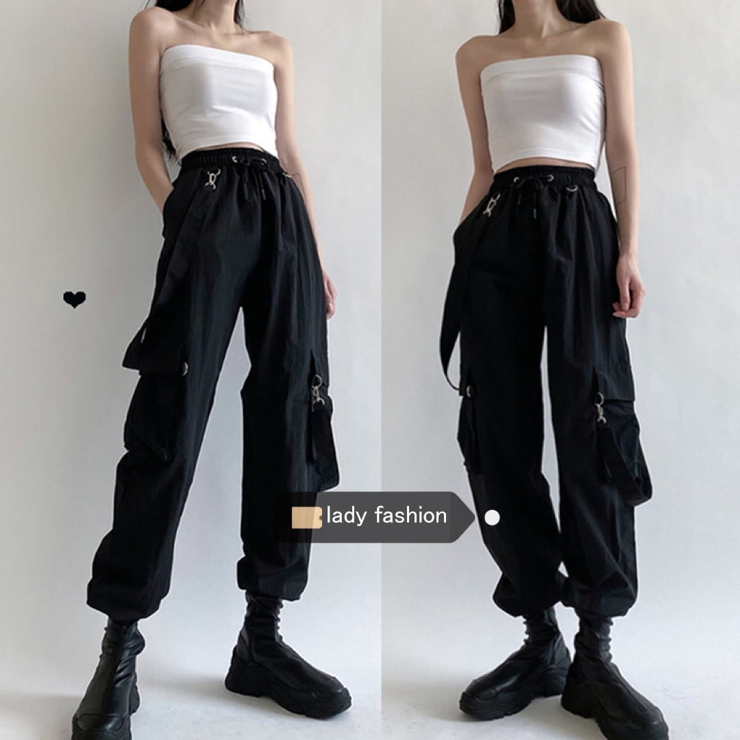 [JIAYI Series] ★Casual Pants★ Bottoms Pants Ladies Stylish Slimming Easy to Match Black