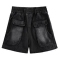 Load image into Gallery viewer, [YIDAO Series]★Shorts★ 3color Denim Pants Short Length Pants Trousers Brown Black Purple
