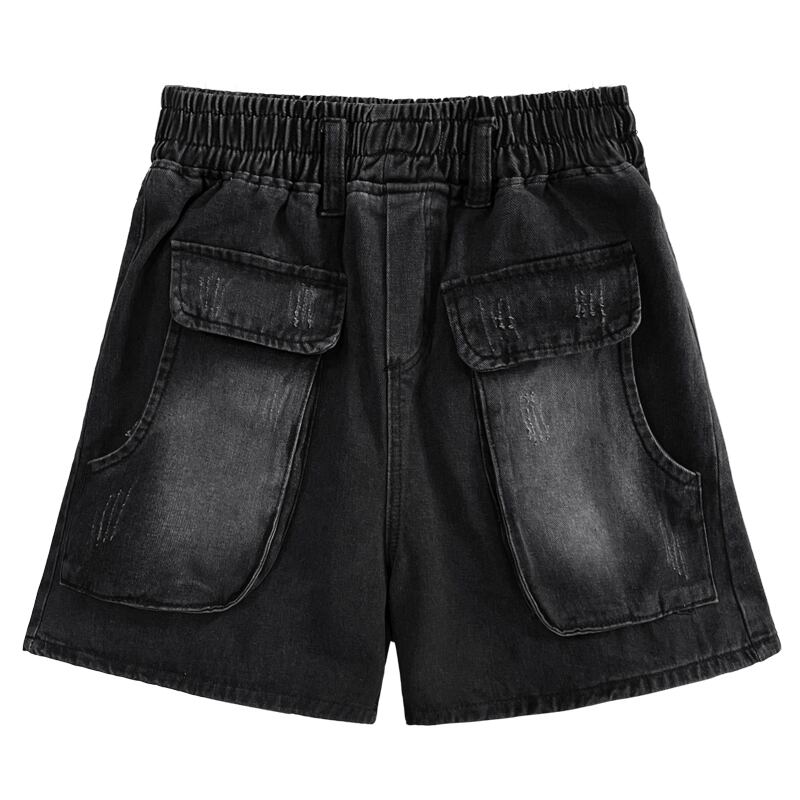 [YIDAO Series]★Shorts★ 3color Denim Pants Short Length Pants Trousers Brown Black Purple