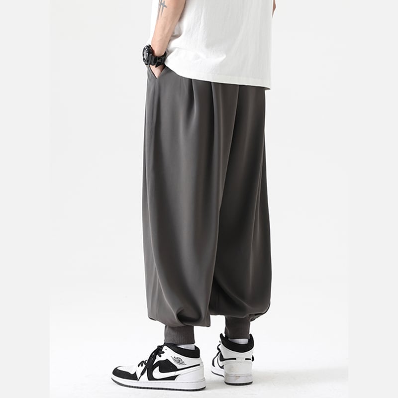 [LEYR Series] ★Casual Pants★ 2color Pants Bottoms Unisex Men's Plain Cool Black Gray