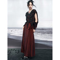 Load image into Gallery viewer, [Da Qinglong Shu Series] ★China style skirt★ Designed bottoms Hanfu skirt original wine red
