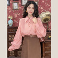 Load image into Gallery viewer, [Misslin Fashion Series]★Setup Single Order★ Shirt or Skirt Pink Coffee Color Retro Date
