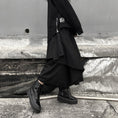 Load image into Gallery viewer, [Miyakoya Series]★Culotte Skirt★ Gaucho Pants Harajuku Style Retro Black Black Irregular Long Length Plain
