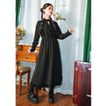 Load image into Gallery viewer, [Ancient mansion --- 臇薇 series] ★China style dress★ Long dress Black Black China button
