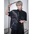 Load image into Gallery viewer, [Kyoto---Mountains and Seas - 囂 Series]★Chinese style setup, single item order★ Shirt or pants, lettering pattern, unisex, men's
