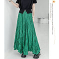 Load image into Gallery viewer, [YIDAO Series]★Skirt★ 3color Bottoms Green Gray Black Long Skirt Improves Temperament
