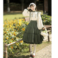 Load image into Gallery viewer, [Dust Smoke Cloud Dream---Sunflower Story Series] ★China style hanging skirt★ Bottoms Green Cute Date Commuting SML
