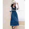 Load image into Gallery viewer, [Jinkyoku Series] ★One Piece★ Sailor Uniform Short Sleeve Cute Ladies Date Photo Shoot Summer Clothes Lolita
