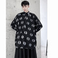 Load image into Gallery viewer, [Illustrated series] ★Chinese style shirt★ Tops Dot pattern Black Black Chinese clothes Easy to match ML XL
