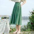 Load image into Gallery viewer, [Shirashu Series] ★Skirt★ Bottoms Summer Clothes Simple Ladies Fashion Green Green Easy to match
