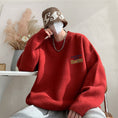 Load image into Gallery viewer, [KADISHOU Series]★Sweater★ 8color Knit Tops Unisex Men's Simple Alphabet Round Neck
