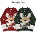 Load image into Gallery viewer, [Li Xingyu Series] ★Sweater★ 2color Tops Christmas New Year Deer Cartoon Unisex Men's Red Green
