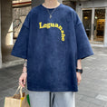 Load image into Gallery viewer, [BIGEMAN Series]★T-shirt★ Tops 2color Unisex Men's Large Size Navy Beige
