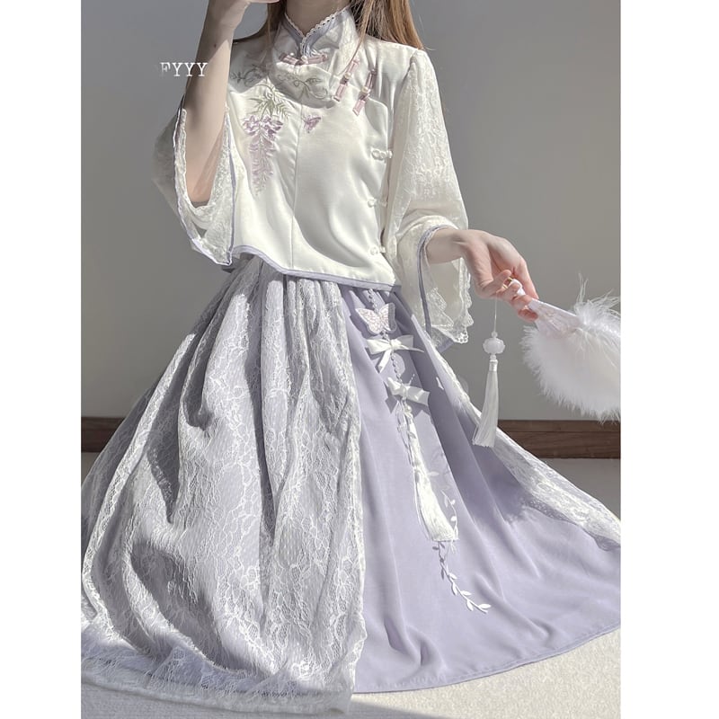 [Dust Smoke Cloud Dream---Shifuji Series]★Setup Single Order★Chinese Clothes, Tops or Skirts, Improved Chinese Clothes, Cute, Temperament Up, Dating