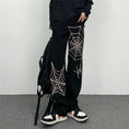 Load image into Gallery viewer, [MGJM Series]★Casual Pants★ Trousers Bottoms Denim Pants Unisex Men's Spider Black Black
