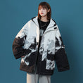 Load image into Gallery viewer, [Mengba Series] ★Winter Coat★ 2color Thick Warm Snowy Mountain Unisex Men's Casual Black White
