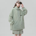 Load image into Gallery viewer, [CHAOMEICHEN Series]★Setup★ 3color outerwear + shorts, unisex, men's sun protection, green, black, fashion
