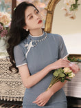 Load image into Gallery viewer, [RUYUN Series]★Cheongsam dress★ 2color Chinese style dress Elegant Temperament enhancement Large size
