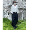 Load image into Gallery viewer, [14GSL Series]★China Style Shirt★ 2color Tops Print Unisex Men's Black White
