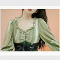 Load image into Gallery viewer, [Treasure Island Series]★Chinese style dress★ Hanfu dress Gradation Green Green SML
