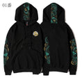 Load image into Gallery viewer, [Ryoko Series]★China style hoodie★ Tops with dragon embroidery Unisex Easy to match Large size Black Black
