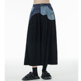 Load image into Gallery viewer, [YIDAO Series] ★Casual Pants★ 2color Print Switching Gaucho Pants Trousers Slimming Fashion
