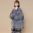 Load image into Gallery viewer, [CHAOMEICHEN Series] ★Jacket★ 2color outer denim jacket unisex men's jeans alphabet fashion
