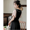 Load image into Gallery viewer, [White Moonlight Series]★China style dress★ 2color short sleeve dress summer clothes fake layered ribbon
