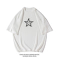 Load image into Gallery viewer, [BIGEMAN Series]★T-shirt★ Tops 3color Unisex Men's Large Size Simple Short Sleeve Star
