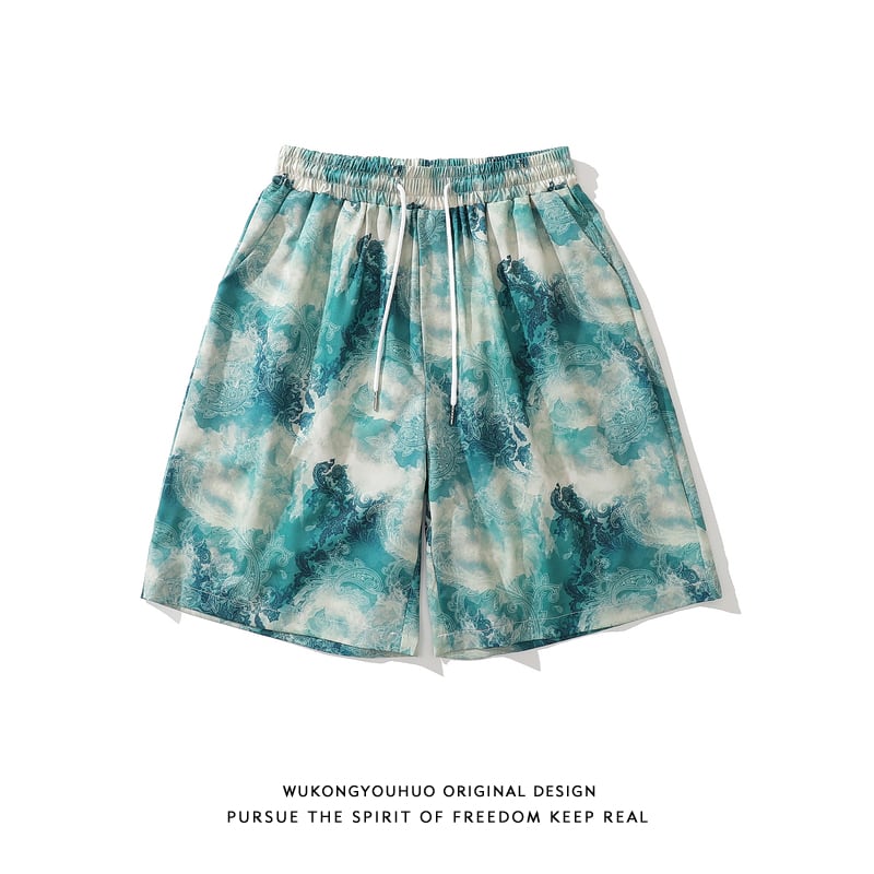 [Satoru Series]★China style shorts★Shorts for men and women Unique Summer Tie Dye Women's Casual Men's Street Fashion Large Size