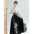 Load image into Gallery viewer, [BAIRIMENG Series]★Chinese style skirt★ Skirt Bottoms Hanfu skirt Black Black
