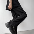 Load image into Gallery viewer, [YOULIN Series]★China-style pants★Casual pants, unisex, men's, cool, unique, black, Chinese buttons
