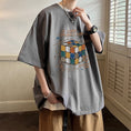 Load image into Gallery viewer, [V37 Series]★T-shirt★ Tops 7color Unisex Men's Large Size Rubik's Cube Pattern
