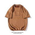 Load image into Gallery viewer, [BIGEMAN Series]★T-shirt★ Tops 2color Unisex Men's Large Size Brown Gray Summer Clothes
