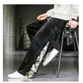 Load image into Gallery viewer, [PINZHI Series]★China style trousers★ 2color black or gray brushed lining casual pants crane thick warm
