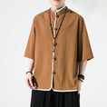 Load image into Gallery viewer, [JIUTIAN Series]★China style shirt★ Tops 3color Unisex Men's Large Size Simple Casual
