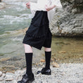 Load image into Gallery viewer, [Daiseiryusu Series] ★Shorts★ Short pants, pants, bottoms, cotton, easy to match, with design, black
