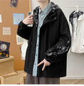 Load image into Gallery viewer, [98 NEUTRAL Series] ★Jacket★ 2 Color Faux Layered Casual Hooded Unisex Men's Black White
