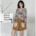 Load image into Gallery viewer, [YIDAO Series]★Shorts★ 3color Denim Pants Short Length Pants Trousers Brown Black Purple
