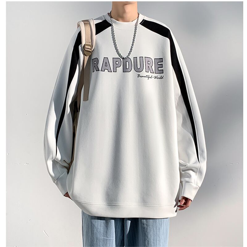 [DFBL Series] ★Tops★ 3color color scheme long sleeve tops unisex men's white black blue