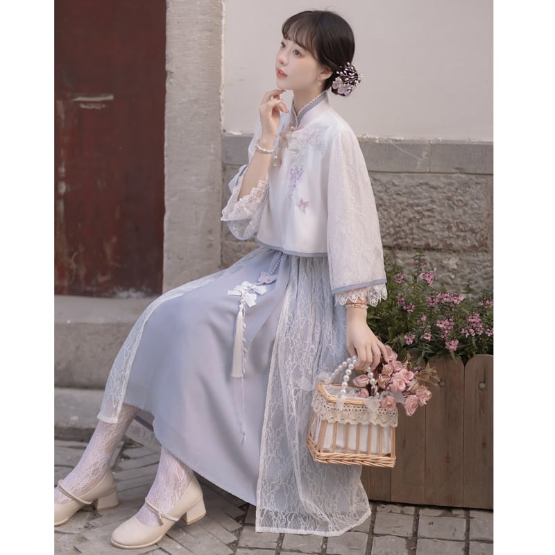 [Dust Smoke Cloud Dream---Shifuji Series]★Setup Single Order★Chinese Clothes, Tops or Skirts, Improved Chinese Clothes, Cute, Temperament Up, Dating